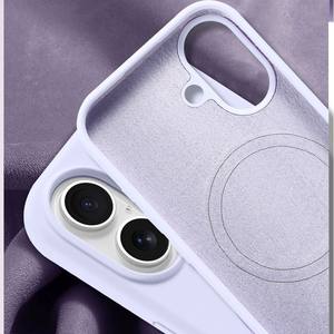 Étui de téléphone en silicone liquide antichoc Magetic pour téléphone 16 Pro Max housse de protection pour téléphone <span class=keywords><strong>portable</strong></span> de luxe - Product Image 5