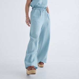 <span class=keywords><strong>Pantaloni</strong></span> da <span class=keywords><strong>donna</strong></span> in tessuto di cotone morbido di alta qualità elegante stile semplice di alta qualità <span class=keywords><strong>pantaloni</strong></span> da <span class=keywords><strong>donna</strong></span> per la primavera estate - Product Image 5