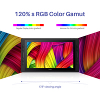HUION — tablette graphique kamvas pro 24, 2.5K, 120% rgb, avec stylet à écran QHD