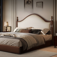 Amerikanisches Retro-Massivholzbett Windsor Französischer Mittelalterlicher Stil Modernes Minimalistisches Doppelbett Hauptschlafzimmer