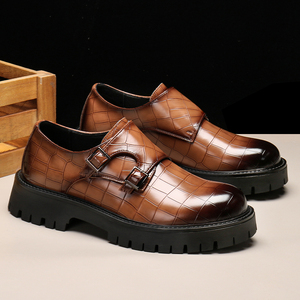 Zapatos Casuales de Plataforma para Hombre, con Hebilla de Moda, Parte Superior de PU, Entresuela de Goma, para Todas las Temporadas - Product Image 5