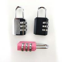 Candado de Viaje Mini de 3 Dígitos con 3 Ruedas, Precio de Fábrica, Venta al Por Mayor, Candado con Código Reajustable para Equipaje y Mochila