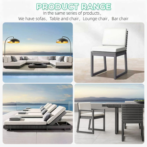 Chaise longue <span class=keywords><strong>de</strong></span> <span class=keywords><strong>jardin</strong></span> européenne moderne en aluminium Chaise longue côté piscine Chaise longue d'extérieur pour les loisirs Chaise longue <span class=keywords><strong>de</strong></span> soleil - Product Image 6
