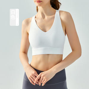 Vente en gros de soutien-gorge de sport respirant à séchage rapide soutien-gorge de sport de <span class=keywords><strong>jogging</strong></span> à bonnet fixe en forme de <span class=keywords><strong>Y</strong></span> dans le dos à ourlet élastique - Product Image 4