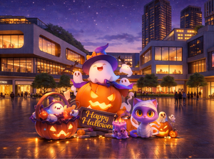 Lanterne a Forma di <span class=keywords><strong>Zucca</strong></span> da Appendere, Impermeabili e Riutilizzabili, Decorazioni per <span class=keywords><strong>Halloween</strong></span> da Esterno/Interno per Viali Comunali, Parchi e Ponti - Product Image 6