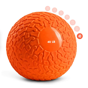Palle mediche Slam Ball in PVC riempite di sabbia, personalizzabili, durevoli, lucide, nere, blu, verde acqua, arancioni, da 10-40 libbre, per allenamento di forza, fornitura di fabbrica - Product Image 6