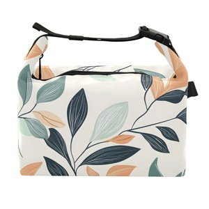 Sac à déjeuner isotherme personnalisé à motif de feuilles de menthe tropicales d'Hawaï - Product Image 1