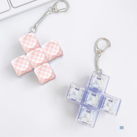 Custom Shape Finger Fidget Button Mechanical Keyboard Keycaps Office Decompression Calming Keychain Gifts For Children Adult