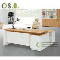 Table de bureau simple, mobilier de bureau moderne, bureau de direction avec armoire