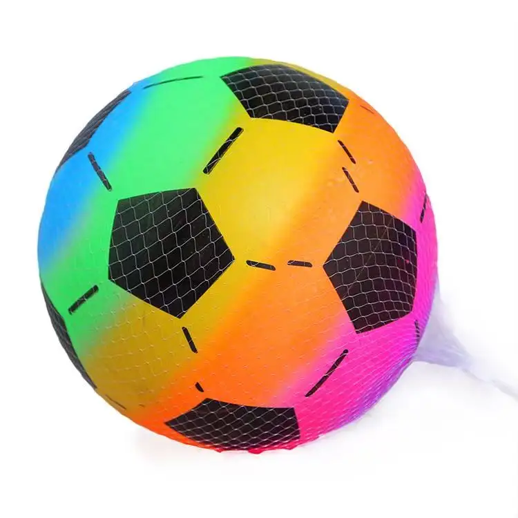 Aufblasbare PVC-Material-Spielzeugkugeln mit Regenbogenfarben und verschiedenen Mustern