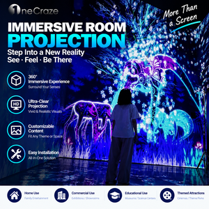 Projecteur laser OEM ODM, salle de projection immersive, système 3D, projection au sol et au mur, résolution 1920x1200 pour exposition, musée - Product Image 1
