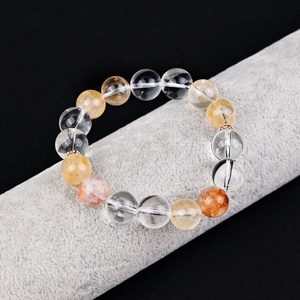 Offre Spéciale – Bracelets en Perles de Quartz Clair Naturel Poli, Pierres Précieuses de Guérison Dorée pour la Décoration de Bijoux - Product Image 5