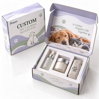 Boîte d'expédition personnalisée pour animaux de compagnie, en carton rigide brillant E-Flute, avec insert pour coffret cadeau chien et chat