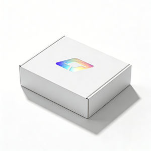 Custom Eco-Friendly High-End Matte Laminated Gold Foil Lined Square Rigid Folding Kraft Corrugated Cardboard Shipping Mailer Box - Product Image 1