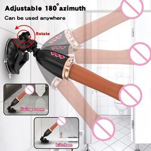 Vibratore <span class=keywords><strong>Dildo</strong></span> Telescopico Automatico Senza Mani con Forte Aspirazione, Ricaricabile USB, 10 Velocità, Impermeabile, Confezione Regalo - Product Image 3