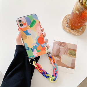 New Custom Wrist Strap Phone Case for iPhone 11, Fashion Phone <span class=keywords><strong>Loop</strong></span> for Samsung, Anti-fall Wrist Strap Rope for Huawei - Product Image 4