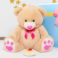 Boneka Beruang Teddy Super Lembut Ukuran 36 Inci, Hadiah Valentine untuk Pacar dengan Isian Kapas