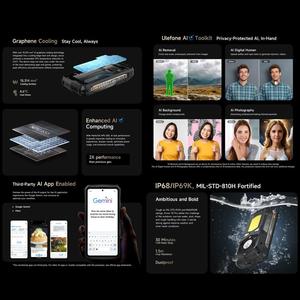 Ulefone <span class=keywords><strong>Armor</strong></span> 29 Pro รุ่นขายดีที่สุด 16GB+512GB กล้องมองกลางคืน หน้าจอ 6.67 นิ้ว + 1.04 นิ้ว ระบบ Android 15 โทรศัพท์มือถือ 5G แข็งแกร่งทนทาน - Product Image 5