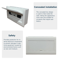 Boîte de distribution intégrée P30 IP56, montage encastré, interrupteur d'air dissimulé pour usage domestique, couvercle de protection, boîte électrique CQC