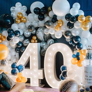 ป้ายอิเล็กทรอนิกส์ LED RGB กันน้ำรูปหัวใจขนาดใหญ่, สัญลักษณ์อิเล็กทรอนิกส์ไฟ5ft 4ft กระโจมตัวอักษรและตัวเลขสำหรับตกแต่งงานแต่งงาน - Product Image 2