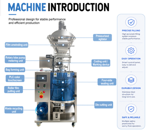 Nouvelle machine de remplissage automatique de sachets de beurre de cacahuète pour sauces épaisses et pâtes de cacahuète, machine d'emballage de sachets en forme de bouteille - Product Image 3