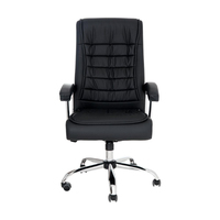 Chaise de bureau de direction de haute qualité en cuir premium, ergonomique, réglable en hauteur, robuste, pivotante, pour réunions de direction