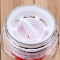 Bouteille créative en plastique en forme de citron avec fonction de boisson directe, couvercle compatible et infuseur à thé – Lavage à la main uniquement
