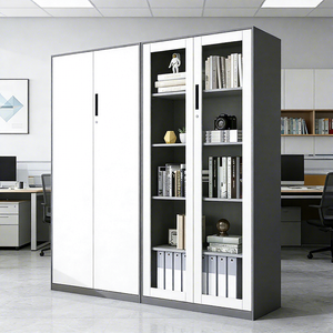 Armoire de rangement en acier de diverses tailles, armoire de présentation de dossiers de bureau durable, armoire métallique de classement - Product Image 5