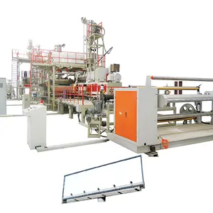 Machine flexible en plastique, ligne de production de bannière flexible en PVC, machine à membrane étanche tpo