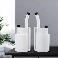 Distributeur d'engrais liquide d'encre chimique de laboratoire à double col en plastique personnalisé HDPE 500ml 17oz bouteille de mesure