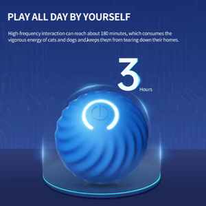 Juguete Interactivo con Luz LED, Carga USB, Automático, para Mascotas, Pelota Eléctrica Inteligente que Salta y Rueda, para Perros y Gatos - Product Image 3