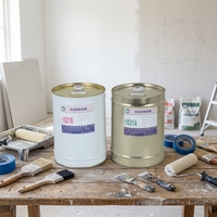 Adhésif de laminage à sec à base de solvant, double composant, en polyuréthane transparent de qualité alimentaire, résistant à l'eau bouillante, pour matériaux flexibles
