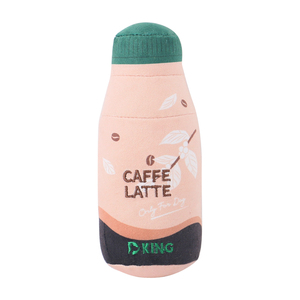 Eco-Friendly Strong Tough Small Medium Dogs' Squeaky <strong>Chew</strong> Toys Plush <strong>Coffee</strong> Cup Latte/Cold Brew Bottle Design Assorted - Product Image 5