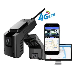 Câmera de ré de fleet 4g, câmera com lente dupla, rastreador gps, wi-fi, cmsv6, cmsv7, android, dvr, para carro