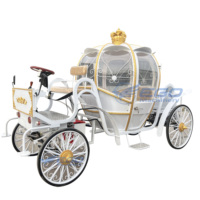Vente directe usine : Carrosse de mariage électrique Princesse Cendrillon, remorque royale traînée par des chevaux, à vendre