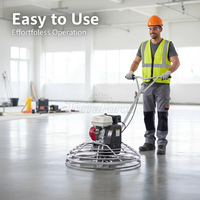 Terraforce OEM ODM Finitionneuse de surface en béton à moteur essence 5.5/6.5HP, flotteur en acier, haute efficacité