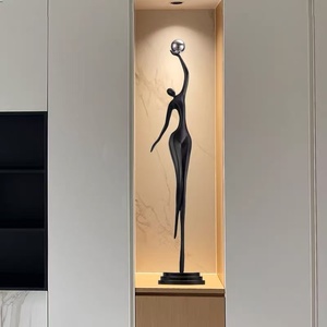 Scultura Artistica Astratta 100X29X17CM, Ornamenti Decorativi per Soggiorno, Ingresso e Atrio, Arredamento da Terra - Product Image 3