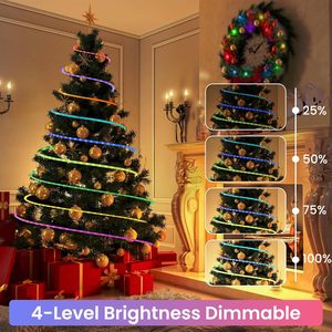 Lumières LED Pixel RGB de Noël 12V, luminosité élevée, étanches IP68, lumières ponctuelles de Noël extérieures permanentes - Product Image 4