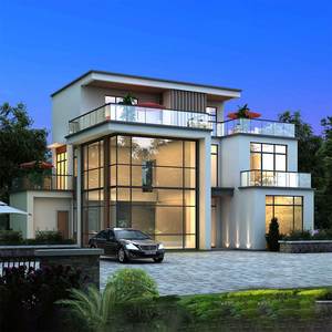 Nuova Casa Prefabbricata <span class=keywords><strong>in</strong></span> Stile Cinese con Struttura Pesante <span class=keywords><strong>in</strong></span> <span class=keywords><strong>Acciaio</strong></span> per Camere da Letto Ville Hotel e Appartamenti - Product Image 5