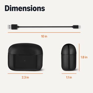 Audífonos Inalámbricos True Wireless con Cancelación Activa de Ruido (ANC), Resistentes al Agua IPX4, con Micrófono Incorporado y Carga, para Uso Diario - Product Image 5