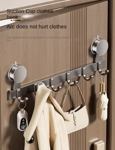 Crochet mural de salle de bain en aluminium robuste monocouche, flexible, détachable, écologique, à ventouse, <span class=keywords><strong>sans</strong></span> perforation, pour cuisine - Product Image 6