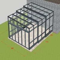 Verrière triangulaire rétractable Keenhai de haute qualité en verre trempé de 6 mm, garantie 5 ans+, structure en alliage d'aluminium