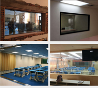 Verre à sens unique réfléchissant de 10 mm pour studio d'enregistrement scolaire et salle de diffusion