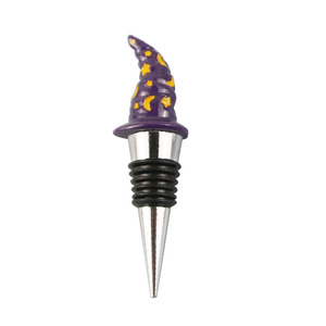 Halloween Witch Hat <b>Wine</b> <b>Stopper</b> Reusable Bottle Seal Holiday Gift Plastic Top Notch Cap Cork Simple Style - Product Image 2