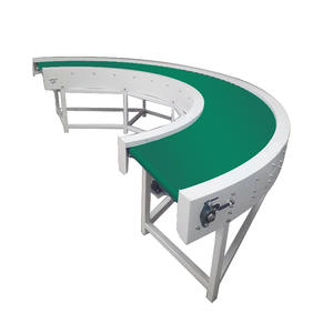 Convoyeur à bande courbe pour l'industrie agroalimentaire, bande certifiée PVC/FDA - Product Image 3