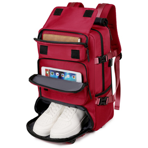 Commercio all'ingrosso della fabbrica alla moda impermeabile zaino per Laptop bagnato USB caricabatterie da <span class=keywords><strong>trekking</strong></span> borsa per compartimento per scarpe con cerniera lettera - Product Image 4