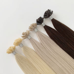 批发俄罗斯角蛋白雷米热卖接发双拉U尖假发无缠结欧洲发纬纱 - Product Image 5