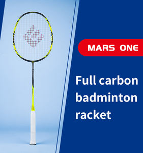 Lingmei Mars One Raqueta <span class=keywords><strong>de</strong></span> Bádminton <span class=keywords><strong>de</strong></span> fibra <span class=keywords><strong>de</strong></span> carbono ultraligera 5U G6 Control <span class=keywords><strong>de</strong></span> bola Durable PU Grip Flexible Strung 25-27 Lbs Deportes - Product Image 3