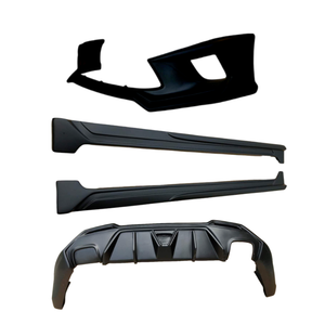 Nouveau kit carrosserie large pour 2014-2016 en plastique PP et ABS, comprenant pare-chocs avant/arrière, jupes latérales, noir carbone haute brillance - Product Image 6