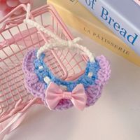 Bavoirs pour poupées au crochet faits main KIVA, Écharpes mignonnes pour poupées, Accessoires tricotés, Tenues personnalisées, Décorations, Rembourrage en coton PP, Unisexe, Pour fêtes